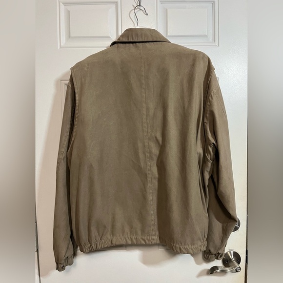 2/$40 Boca Classics Bomber Jacket XL Khaki Tan Lightweight Lined - Picture 4 of 4